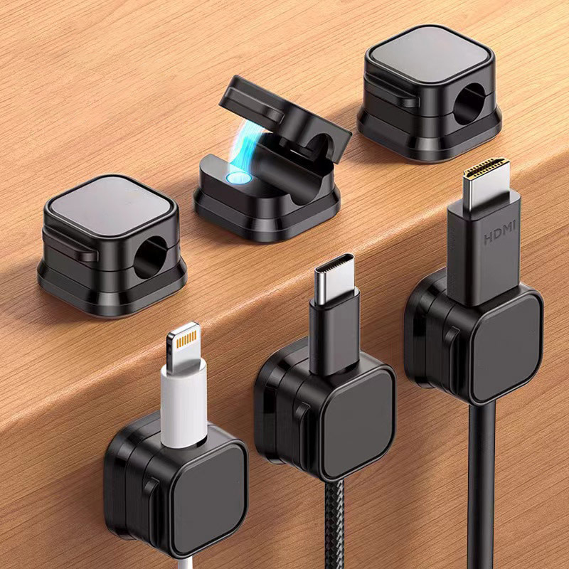 Pegboard Office Organizer - Magnetic Cable Clip Cable Holder Adhesive