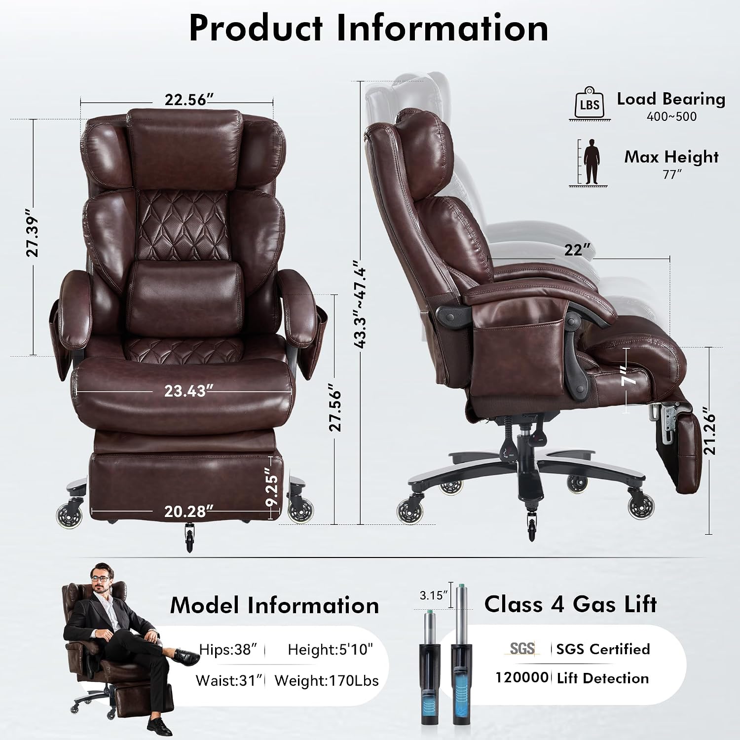 Office Furniture Custom - Big & Tall Ergonomic Office Chair