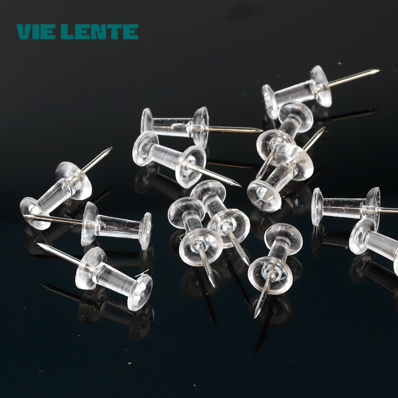 50/100Pcs Push Pins Transparen - đánh giá và giá Office Furniture Online