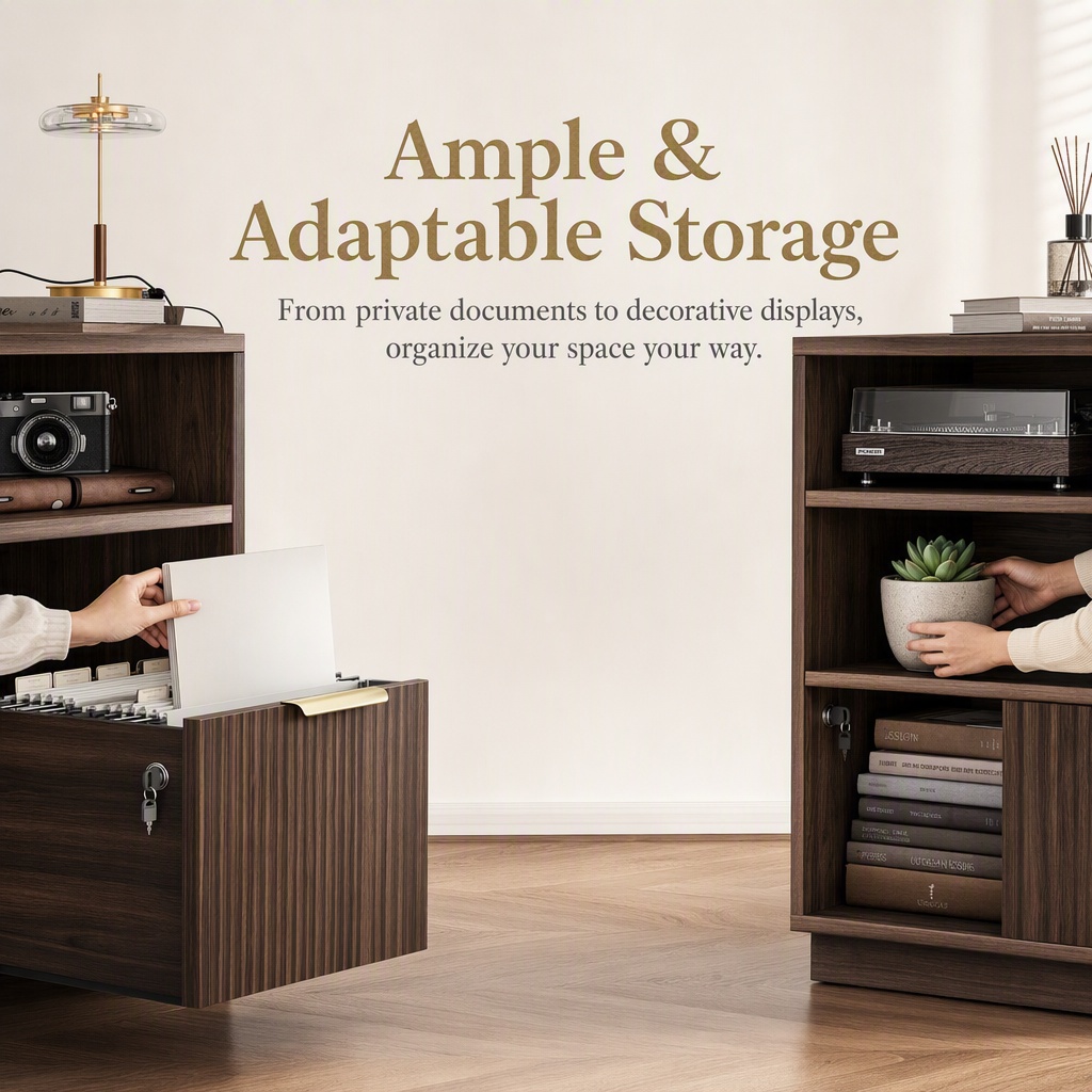4 Drawer File Cabinet, Fluted  - đánh giá và giá Office Furniture Filing Cabinets