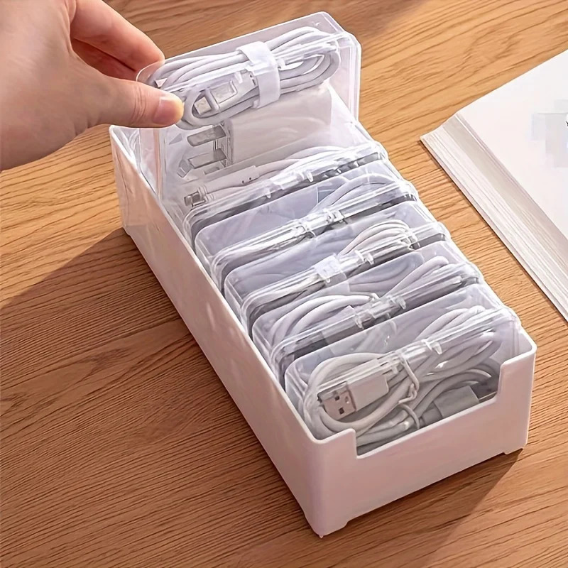Data Cable Storage Box with 7  - đánh giá và giá Pegboard Office Organizer