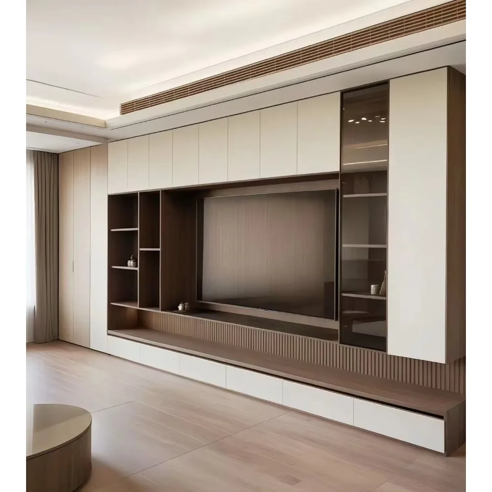 Modern Custom Wooden Low TV Ca - đánh giá và giá Office Furniture Custom