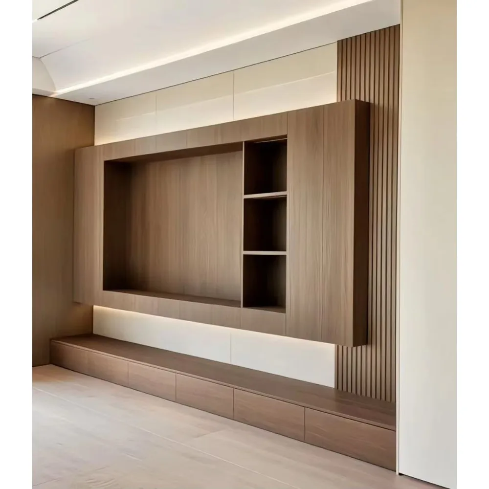 Modern Custom Wooden Low TV Ca - đánh giá và giá Office Furniture Custom