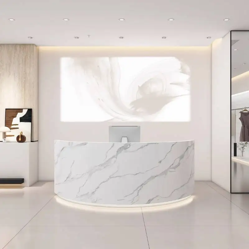 Design Logo Reception Desks Be - đánh giá và giá Office Furniture Logo