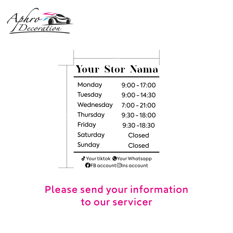 Opening Hours With Custom Busi - đánh giá và giá Office Furniture Logo