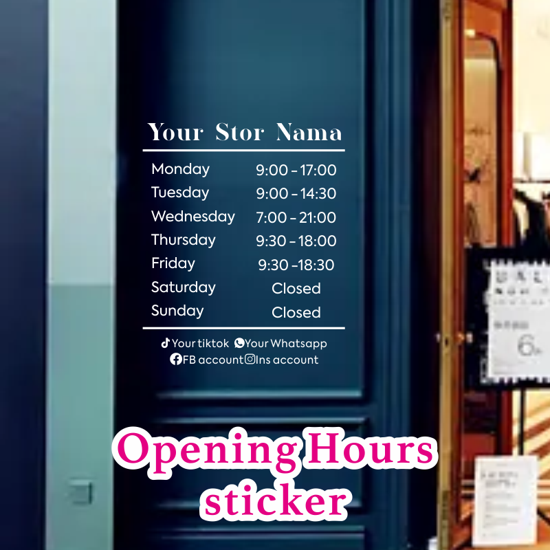 Opening Hours With Custom Busi - đánh giá và giá Office Furniture Logo