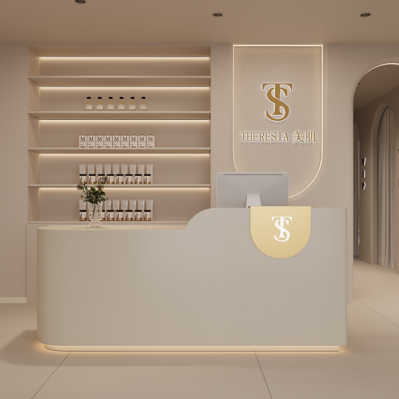 Large Counter Logo Reception D - đánh giá và giá Office Furniture Logo
