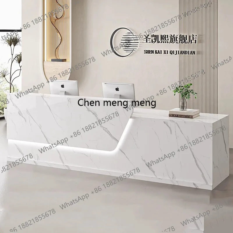 F182 Salon Modern Reception De - đánh giá và giá Office Furniture Logo