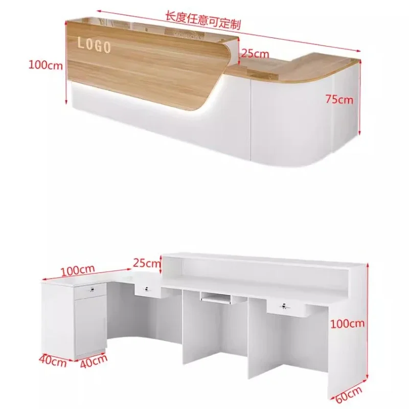 Storage Luxury Reception Desk  - đánh giá và giá Office Furniture Bali