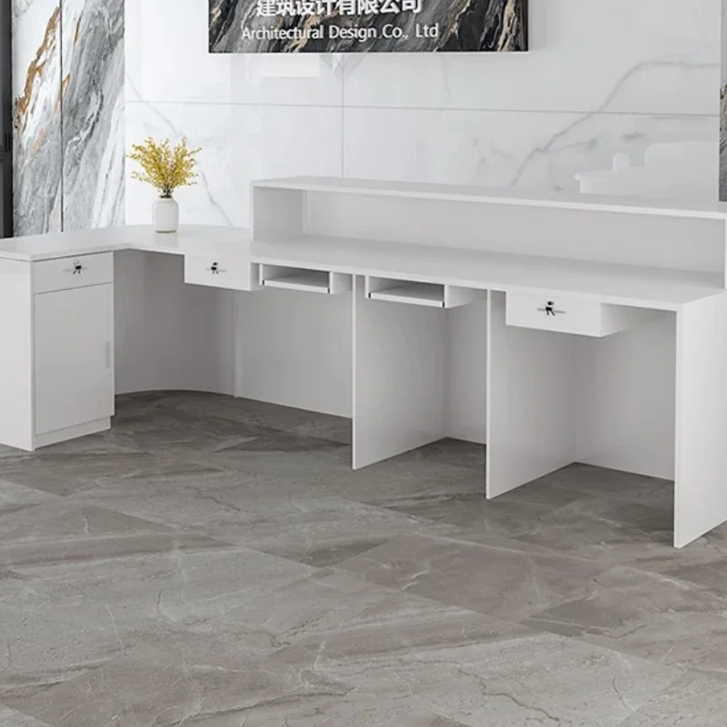 Storage Luxury Reception Desk  - đánh giá và giá Office Furniture Bali