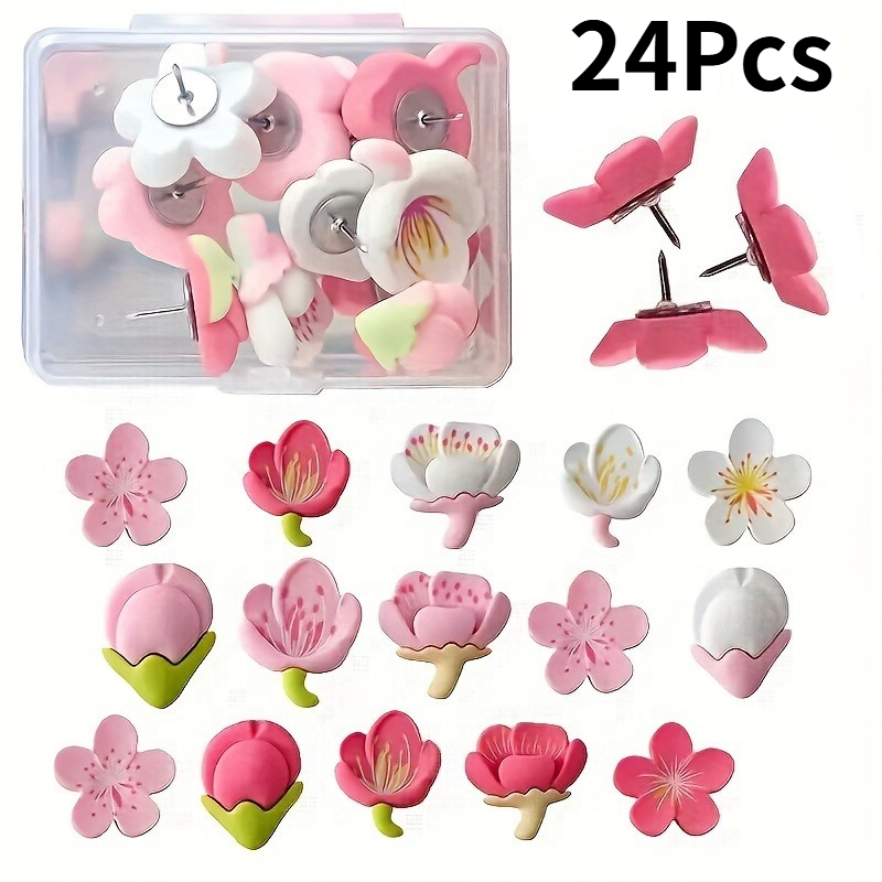 24Pcs/set Push Pins Home Decor - đánh giá và giá Office Furniture Online