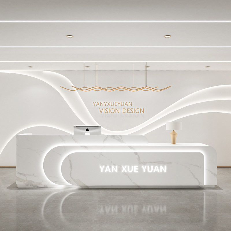 Simple Medical Reception Desk  - đánh giá và giá Office Furniture Company