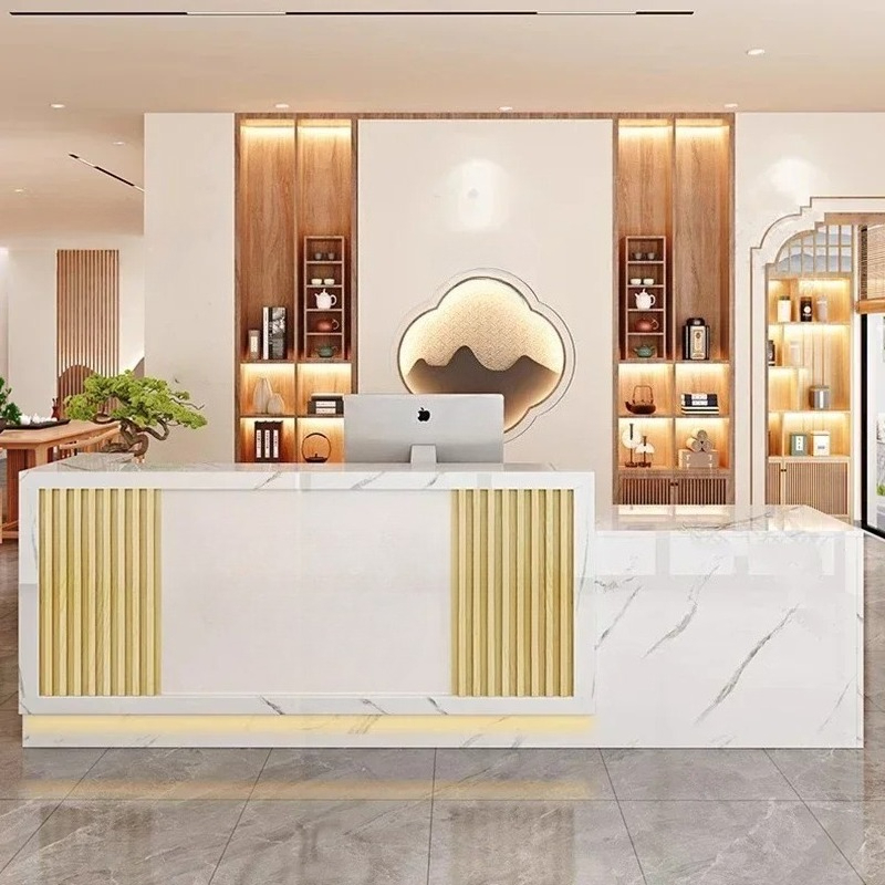 Podium Salon Reception Desks B - đánh giá và giá Office Furniture Bali
