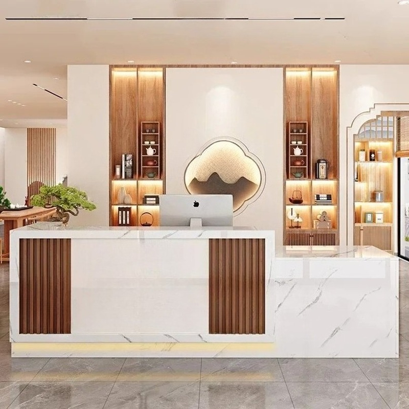 Podium Salon Reception Desks B - đánh giá và giá Office Furniture Bali