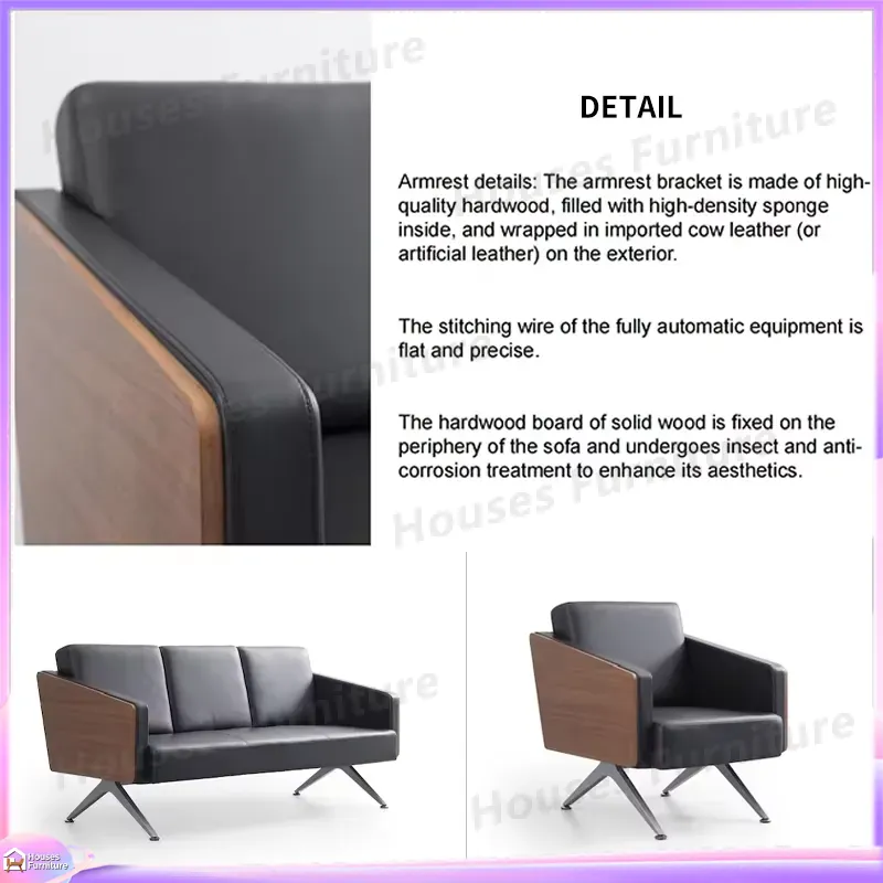 Modern 3 Seater Office Sofa Le - đánh giá và giá Office Furniture Custom