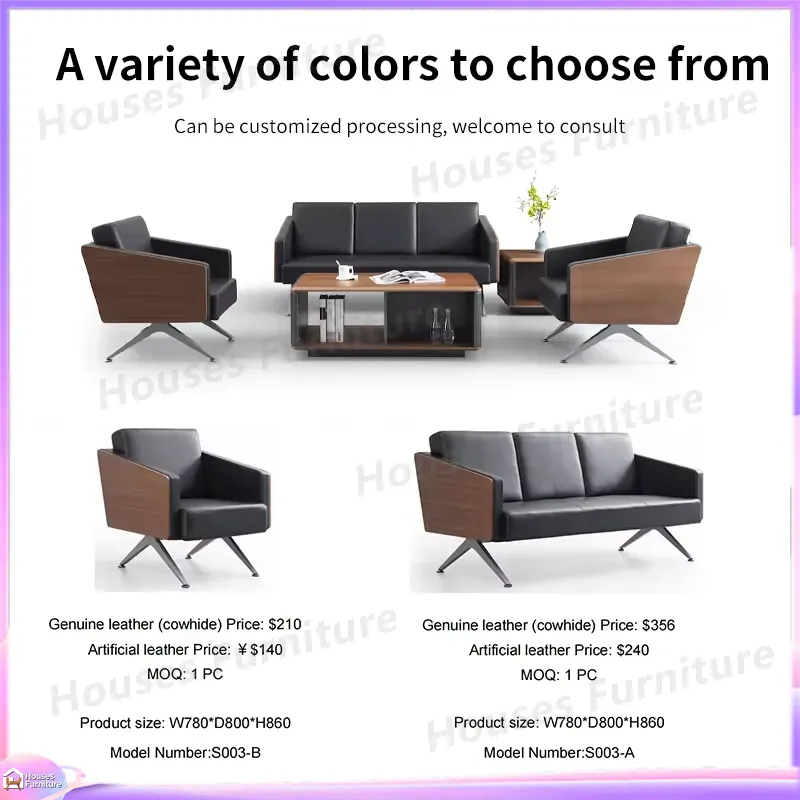 Modern 3 Seater Office Sofa Le - đánh giá và giá Office Furniture Custom