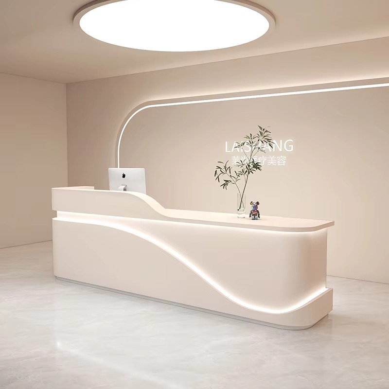 Large Hotels Counter Reception - đánh giá và giá Office Furniture Logo