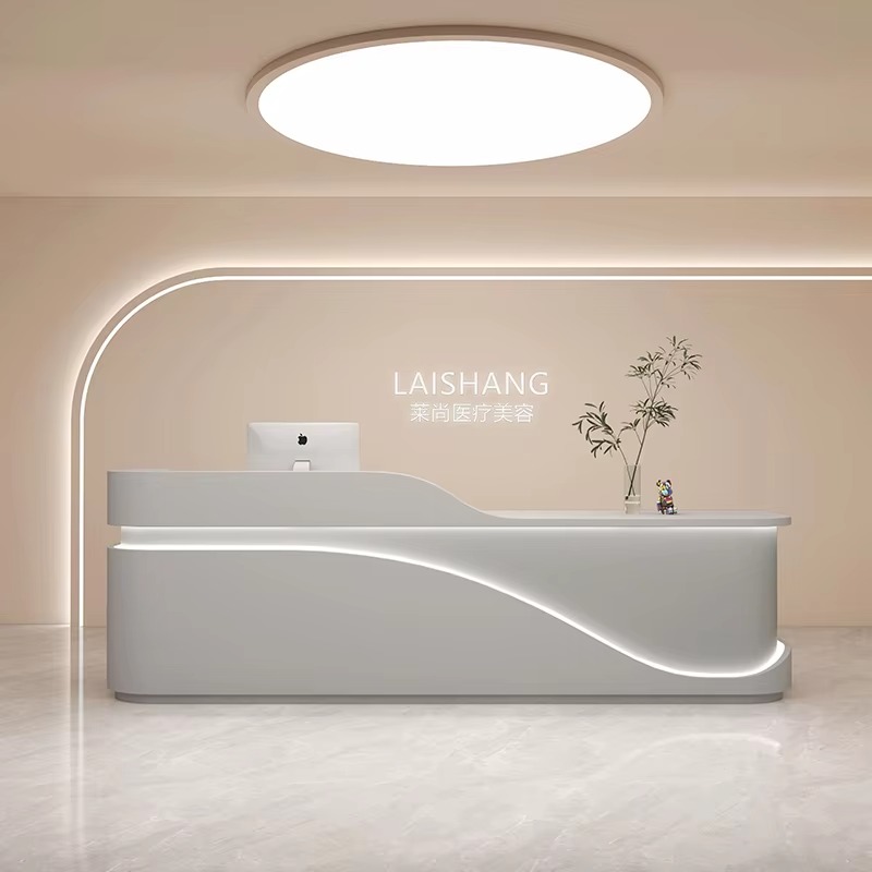 Large Hotels Counter Reception - đánh giá và giá Office Furniture Logo