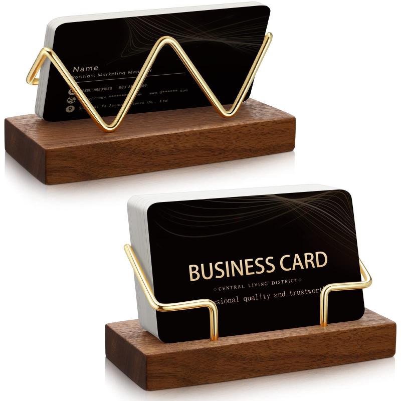 【A8】Wooden Business Card Holde - đánh giá và giá Pegboard Office Organizer