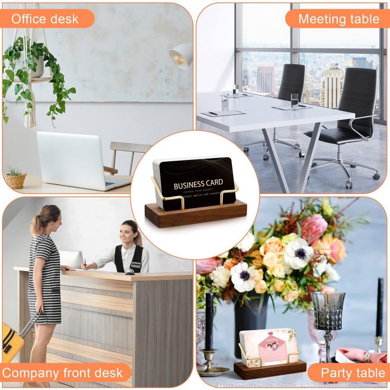 【A8】Wooden Business Card Holde - đánh giá và giá Pegboard Office Organizer