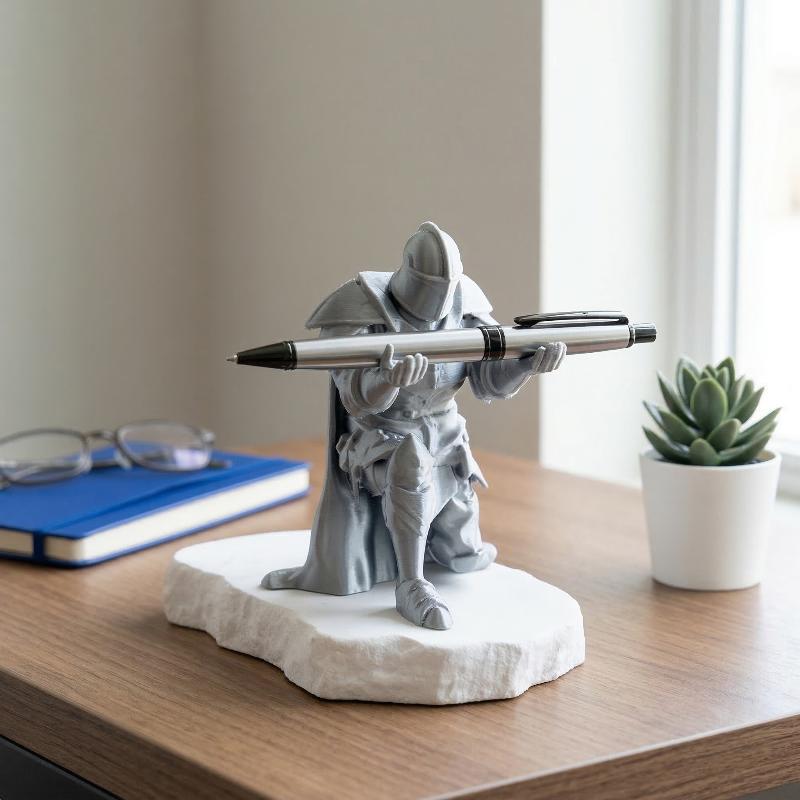 Knight Pen Holder Resin Mediev - đánh giá và giá Pegboard Office Organizer