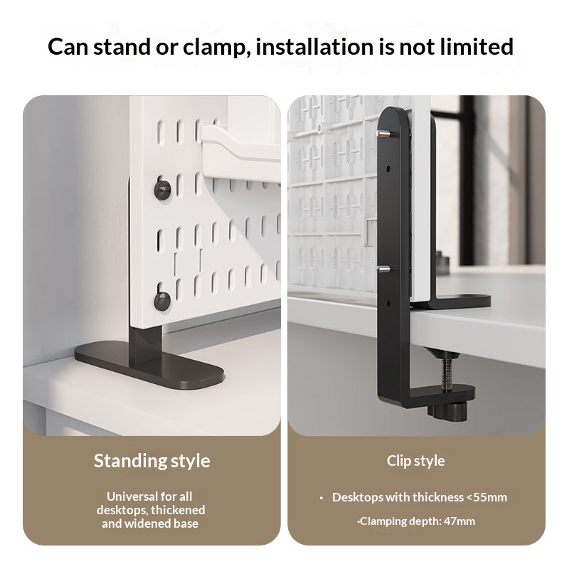 No Drill Clamp Mount Vertical  - đánh giá và giá Pegboard Office Organizer