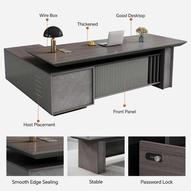 Customized Wholesale Modern L- - đánh giá và giá Office Furniture Custom