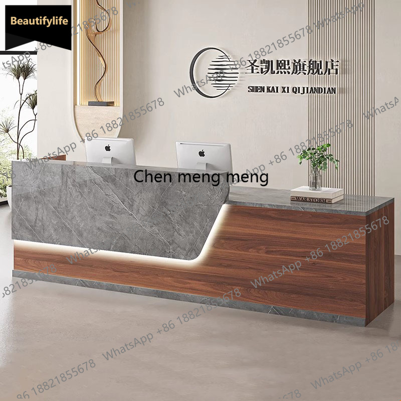 C85 Salon Modern Reception Des - đánh giá và giá Office Furniture Logo
