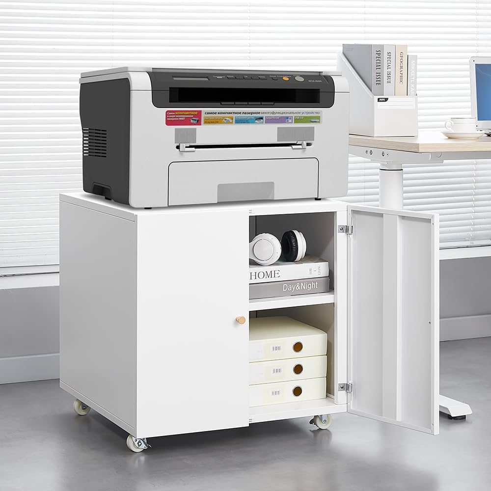 Metal Printer Stand with File  - đánh giá và giá Office Furniture Filing Cabinets
