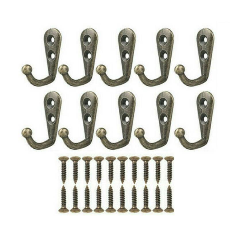 10Pcs Wall Mounted Coat Hanger - đánh giá và giá Wall Organizer Pocket