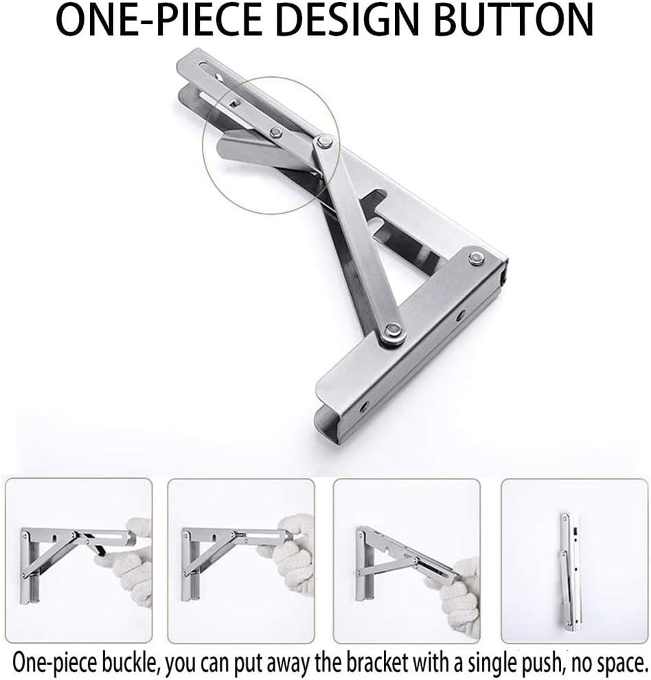 2PCS Folding Bracket for Shelf - đánh giá và giá Wall Mounted Desk Fold
