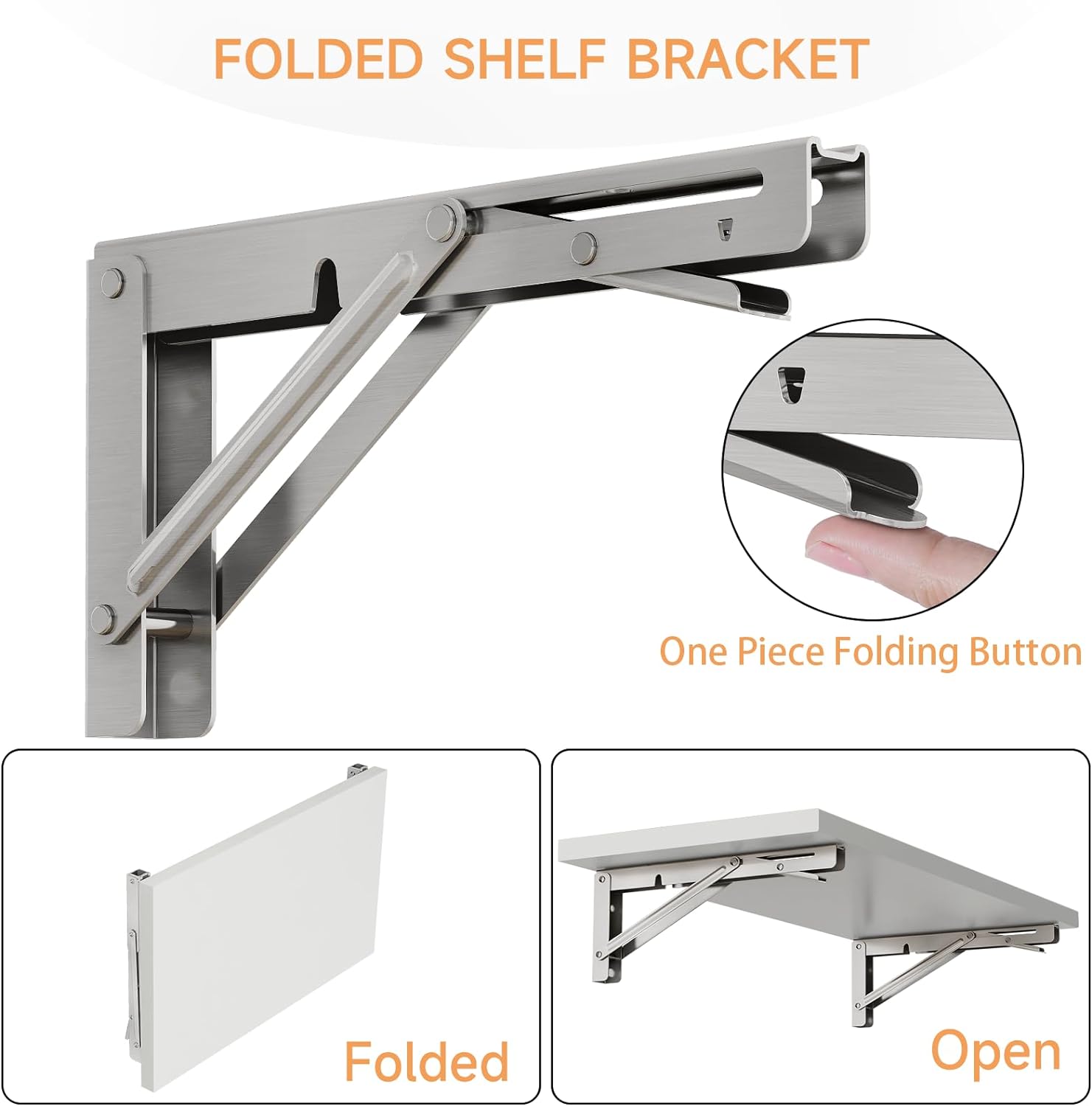 2PCS Folding Bracket for Shelf - đánh giá và giá Wall Mounted Desk Fold