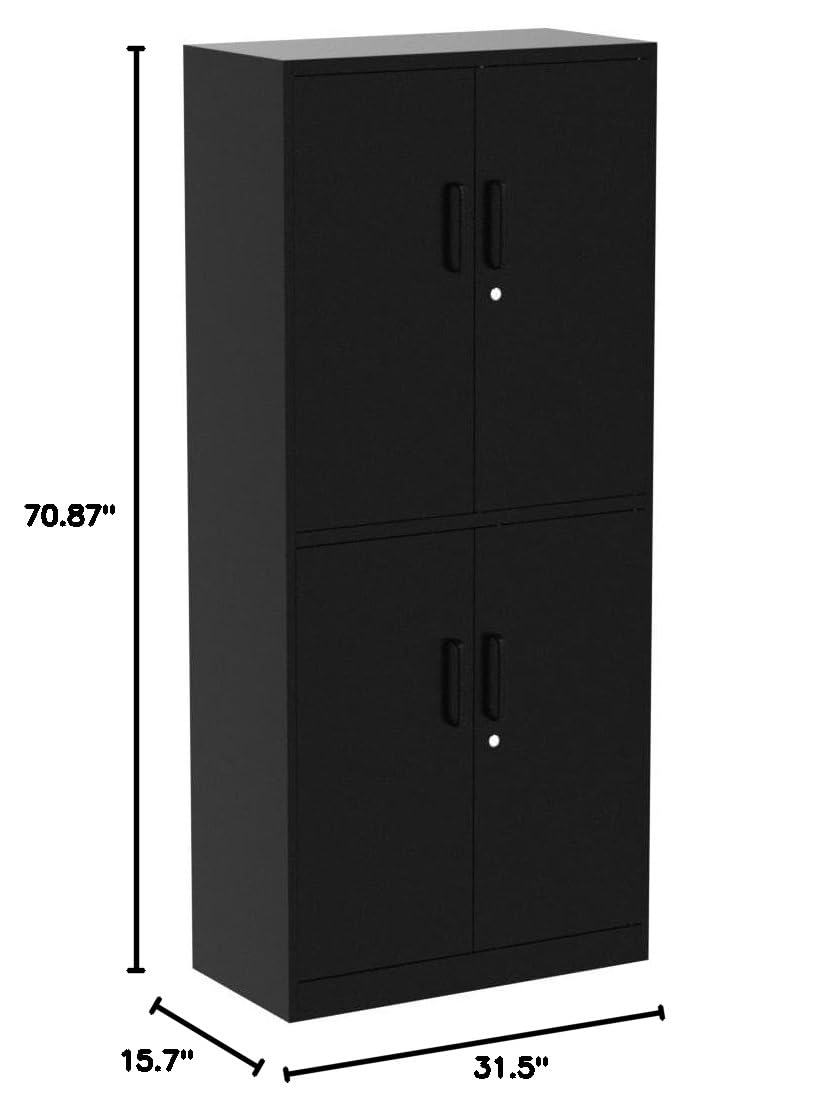 Metal Storage Cabinet 4 Doors  - đánh giá và giá Office Furniture Custom